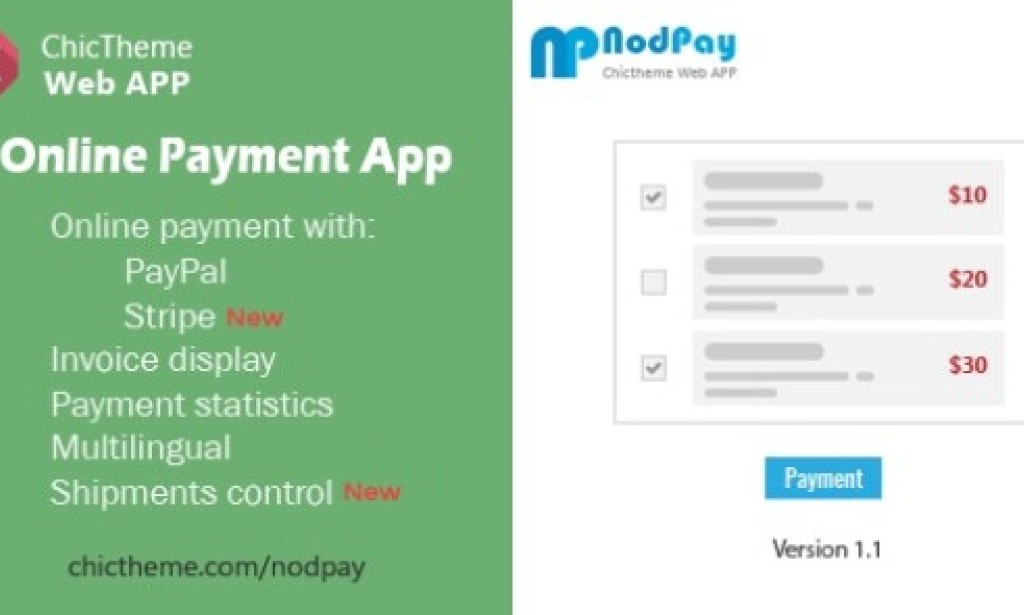NodPay v1.1 – Online Payment App Web Application