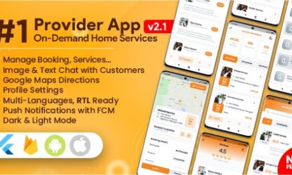 Service Provider App v2.2.1 – for On-Demand Home Services Complete Solution Source Code