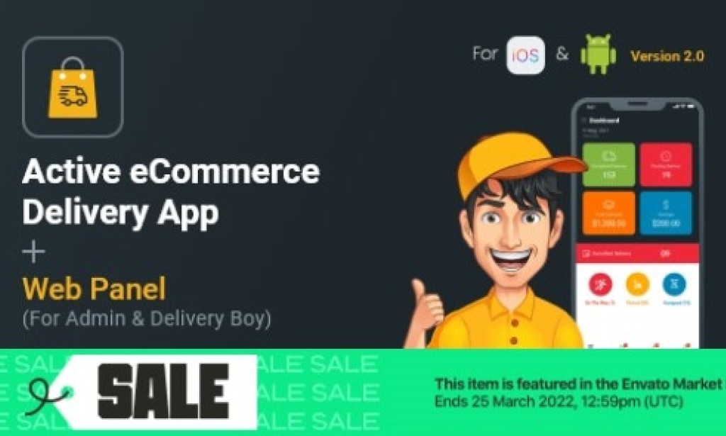 Active eCommerce Delivery Boy v3.1 – Flutter App Source Code