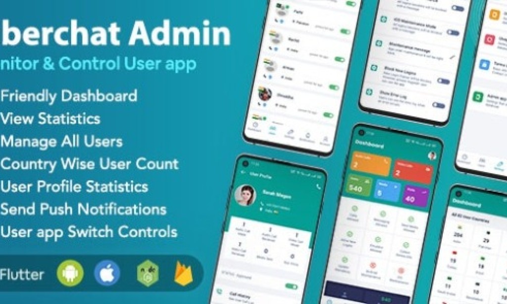 Fiberchat ADMIN App v1.0.14 – Android & iOS | Control & Monitor Fiberchat User WhatsApp Clone App Source