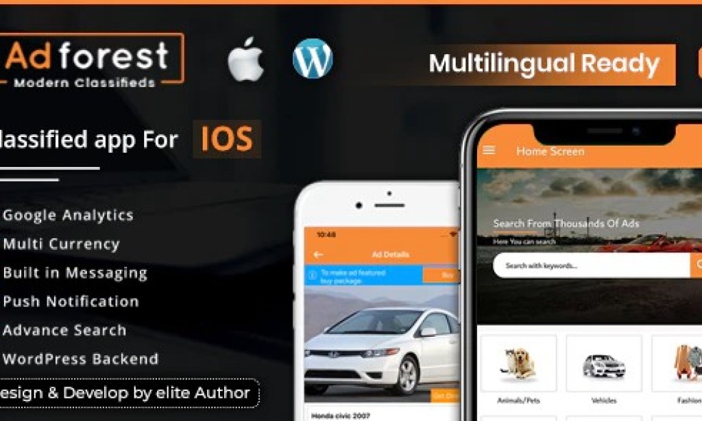 AdForest v3.5.5 – Classified Native iOS App Source Code