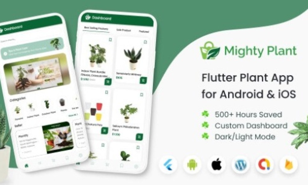 Mighty Plant Shop v1.0 – Flutter Full App for Nurseries with WooCommerce Backend Source