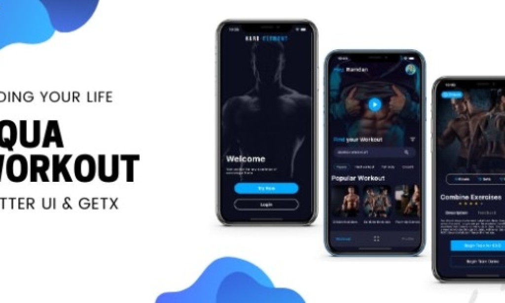 Aqua Workout (Fitness) App v1.1.3 – Flutter UI Kit using GetX Source Code