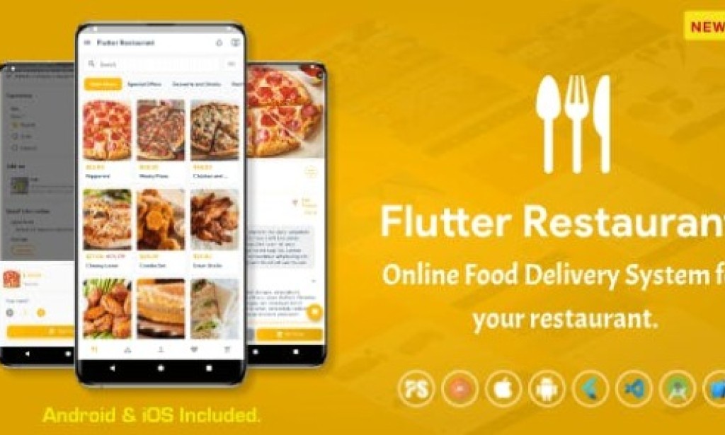 Flutter Restaurant v1.9 (Online Food Delivery System For iOS and Android)