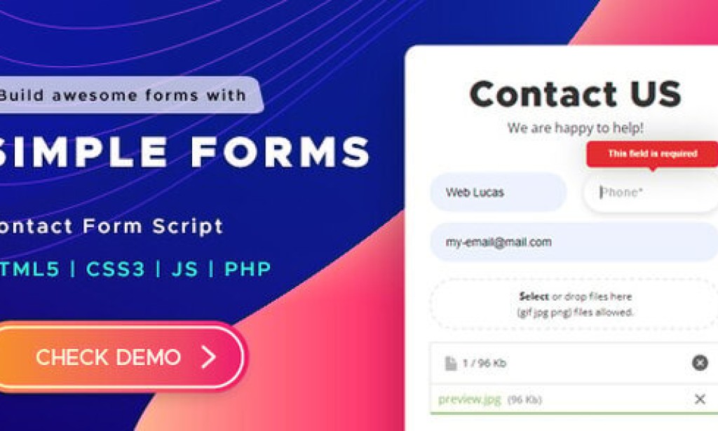 Simple Forms v3.2.0 – Contact Form Script