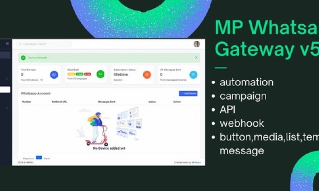 WhatsApp Gateway v7.5.0 Nulled – Multi Device PHP Script by M-Pedia