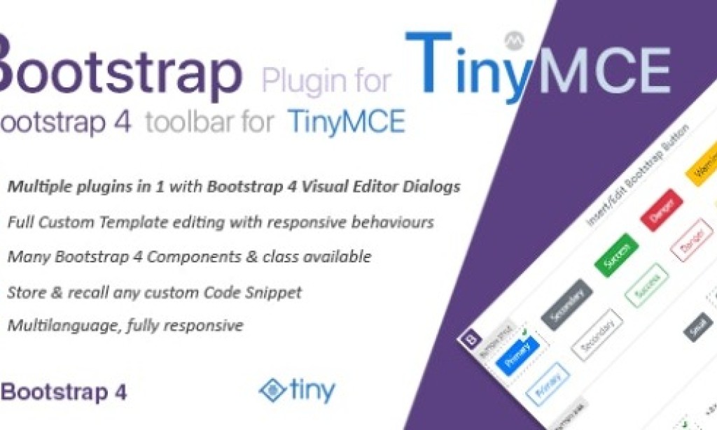 Bootstrap Plugin for TinyMCE v3.5.1 – JavaScript