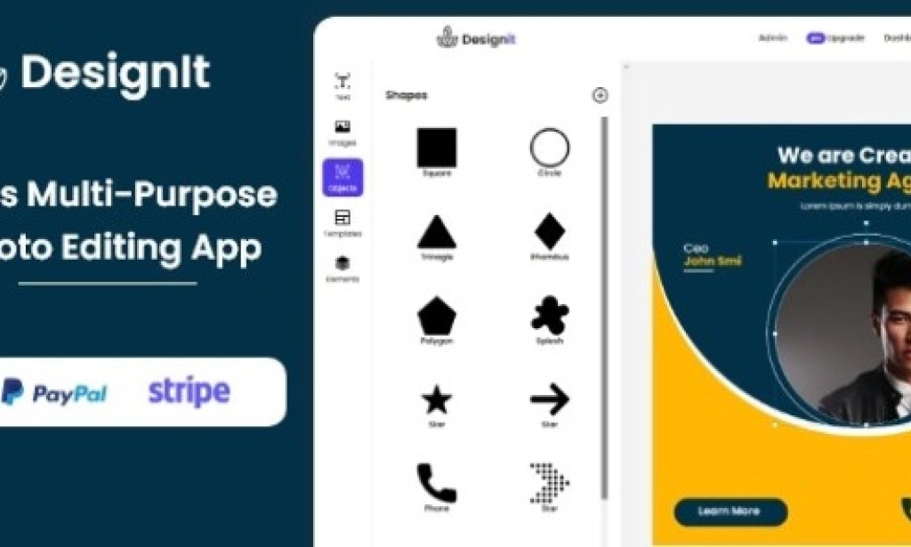 Designit v0.1.0 – SaaS Photo Editor ReactJS Script