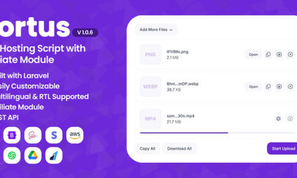 Portus v1.0.6 – Advanced File Hosting Script