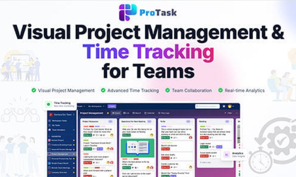 ProTask v1.7.8 Nulled – Project Management & Time Tracking for Teams Script