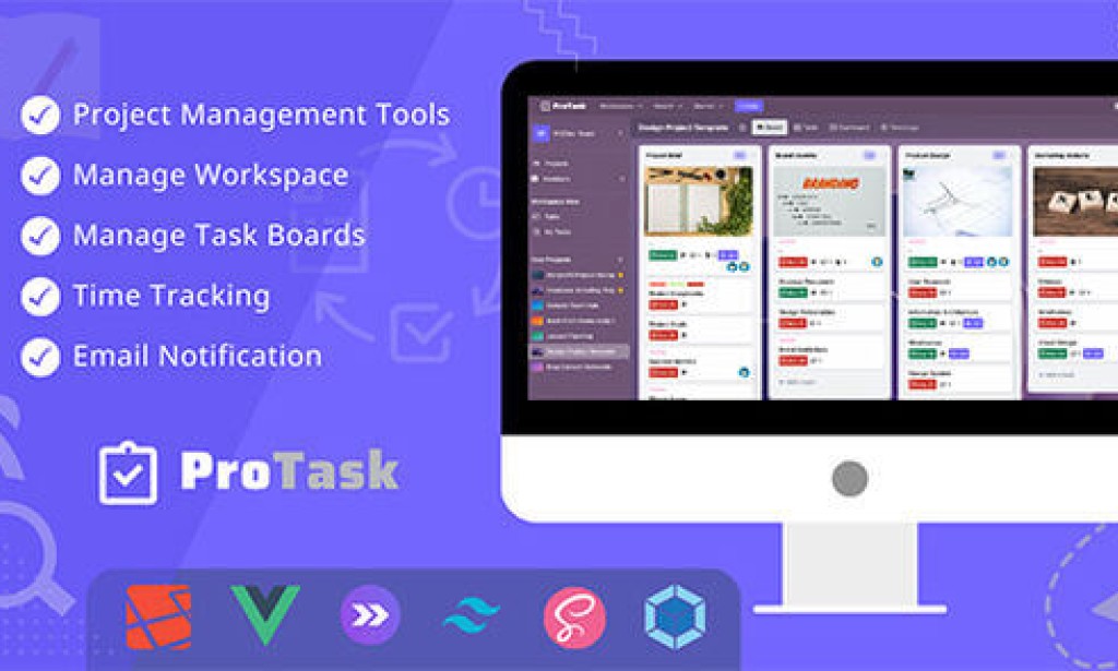 ProTask v1.7.8 Nulled – A Project Management Tool, Time Tracker, Task Manager, Teamwork Script