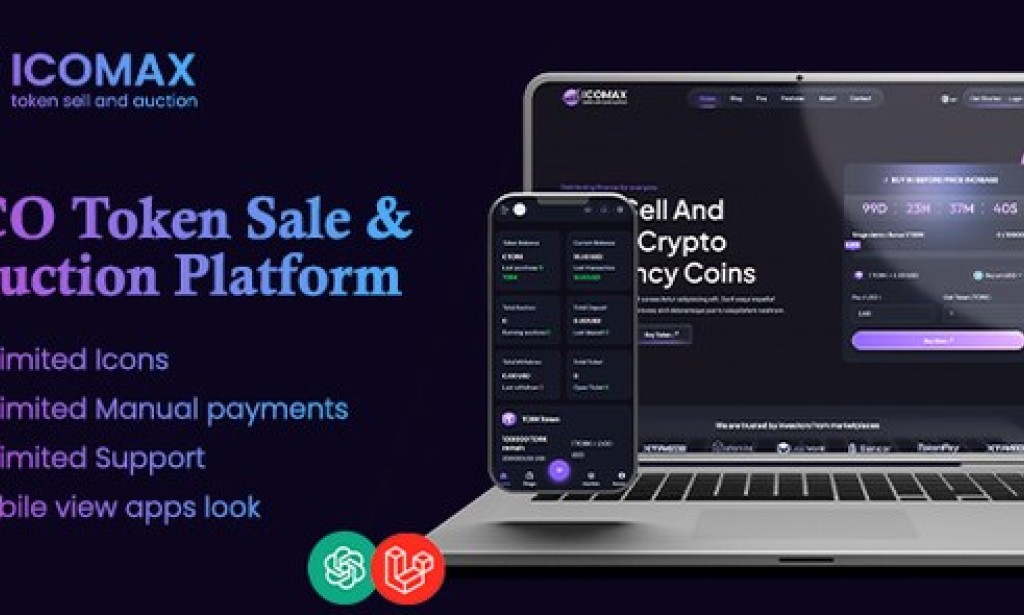 ICOMAX v2.0 Nulled – Token Sale & Auction Platform PHP Script
