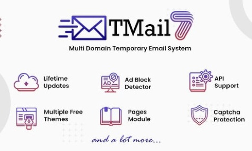 TMail v8.0.1 Nulled – Multi Domain Temporary Email System PHP Script