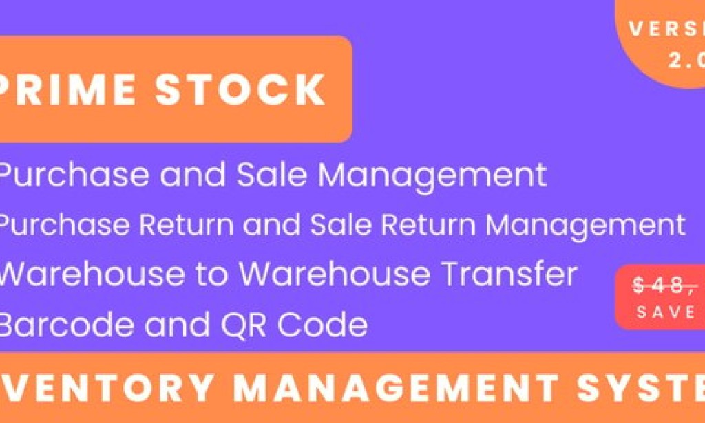 PrimeStock v2.0 – Inventory Management Software PHP Script