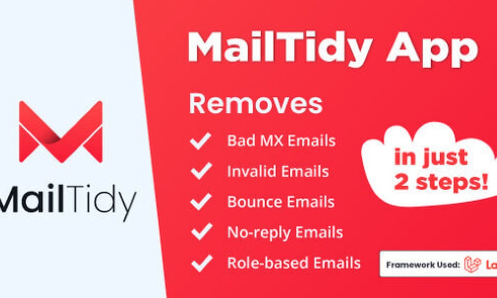 MailTidy v2.5 Nulled – Email List Cleaner SAAS Application PHP Script