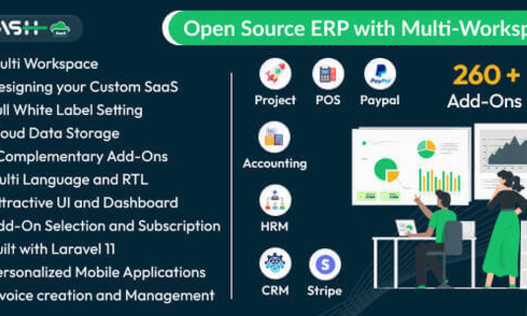 WorkDo Dash SaaS v6.6 Nulled – Open Source ERP with Multi-Workspace Script