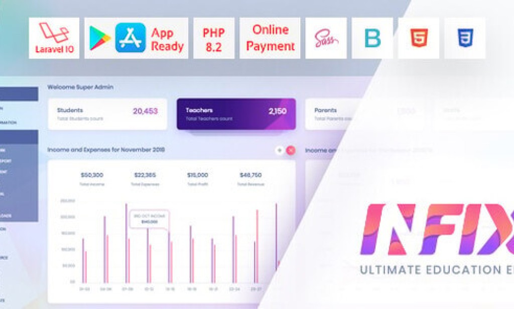 InfixEdu School v9.0.3 Nulled – School Management System Software + Modules