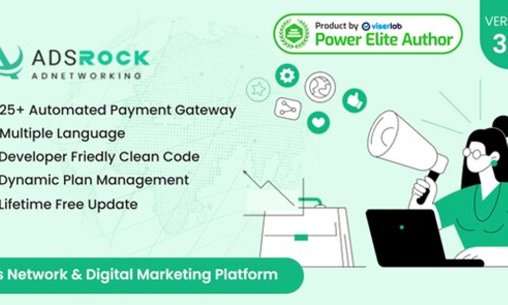 AdsRock v3.2 Nulled – Ads Network & Digital Marketing Platform Script