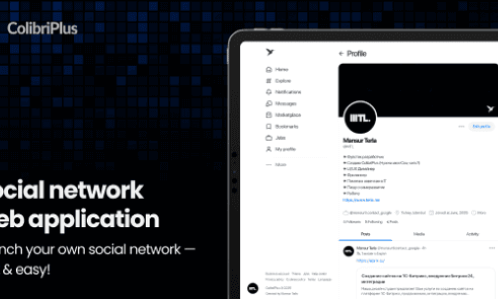 ColibriPlus (2 Jul 2025) – The Social Network Web Application PHP Script