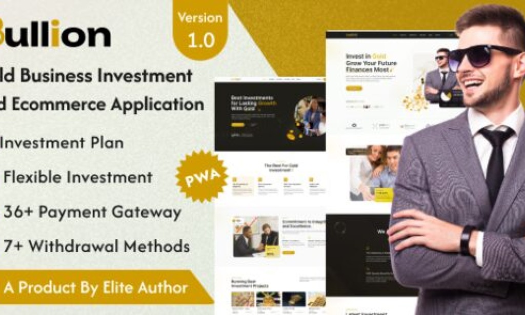 Bullion v1.0 Nulled – Gold HYIP Investment and Ecommerce Application Script