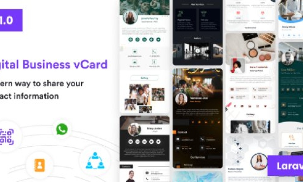 VCard SaaS v14.1.0 – Digital Business Card Builder SaaS – Laravel VCard SaaS PHP Script