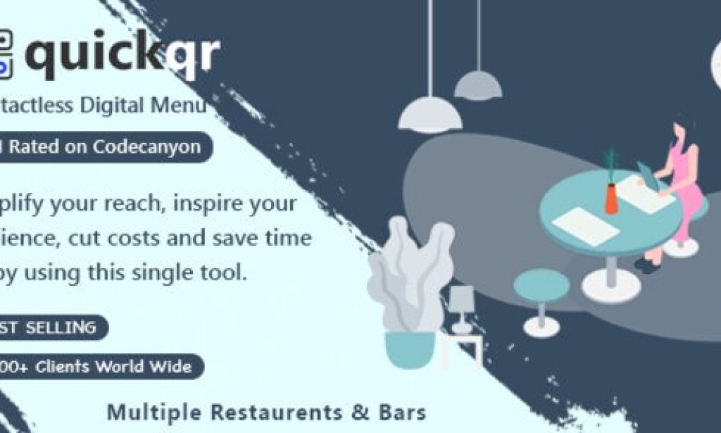 QuickQR v2.4 Nulled – QR Menu Maker SaaS – Contactless QR Code Restaurant Menu – Laravel CMS Script