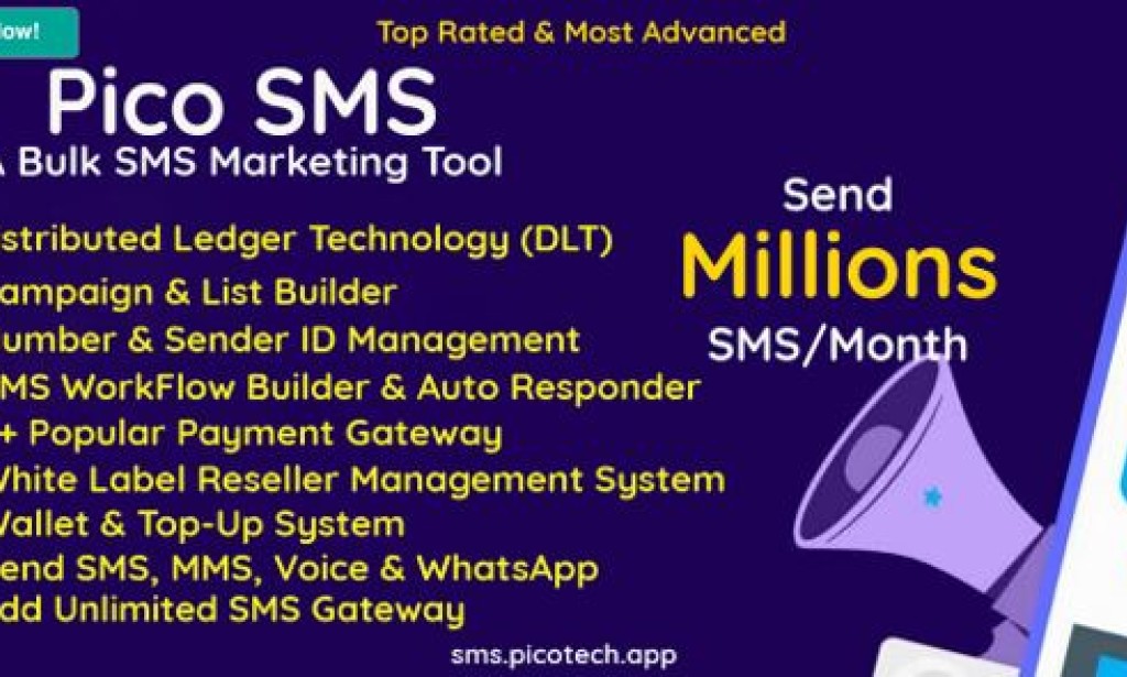 PicoSMS v5.10 Nulled – A Bulk SMS Marketing Tool PHP Script