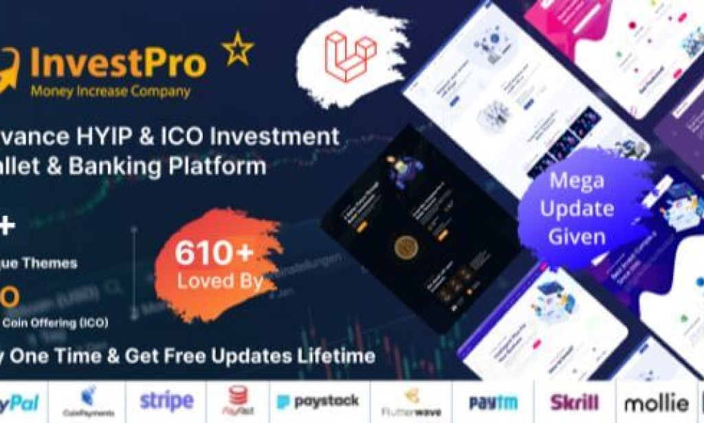 Hyip InvestPro v6.0.3 – Advance HYIP & ICO Investment Wallet & Banking Platform Script