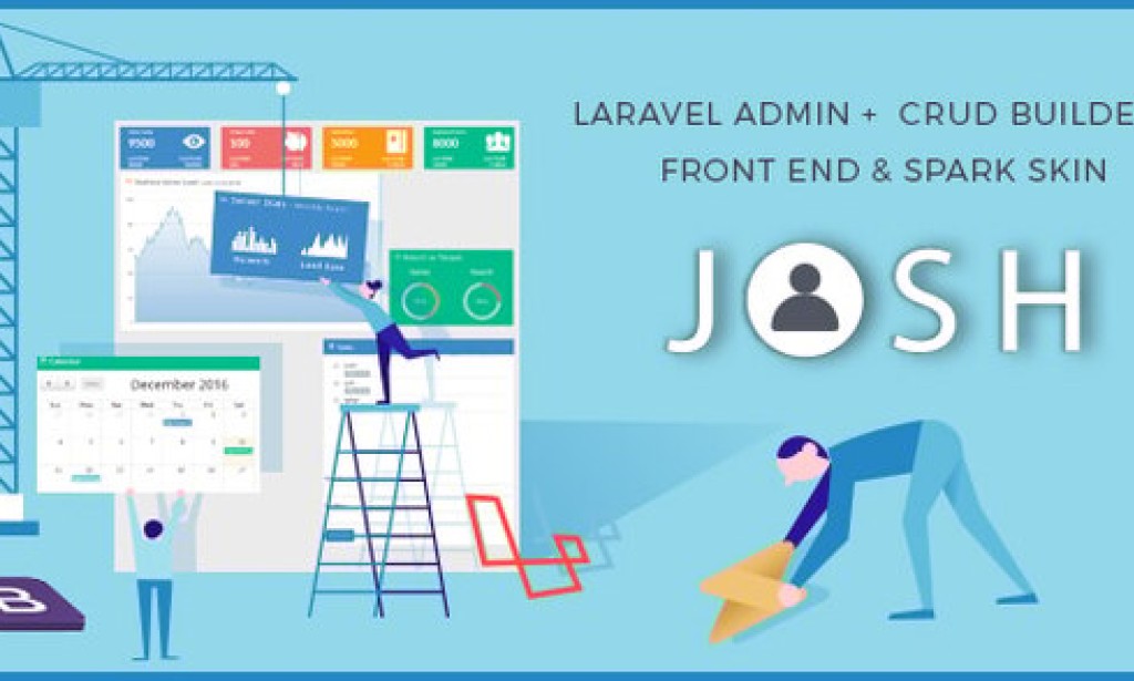 Josh v11.1 – Laravel Admin Template + Front End + CRUD Script