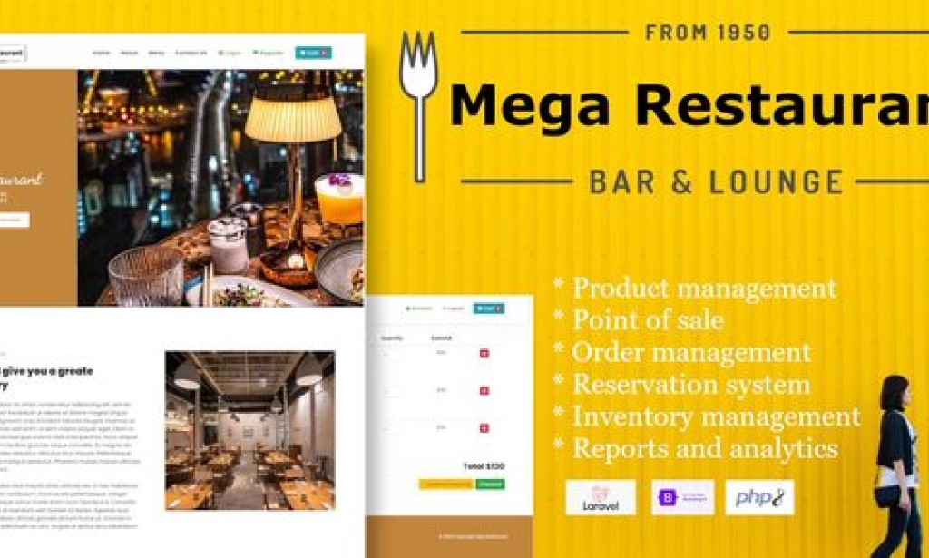 Mega Restaurant v1.0 – Restaurant Management System Script