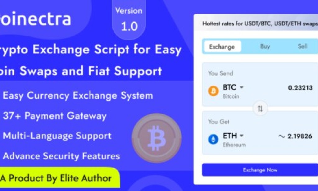 Coinectra v1.1 Nulled – Buy, Sell and Crypto Currency Exchange Script