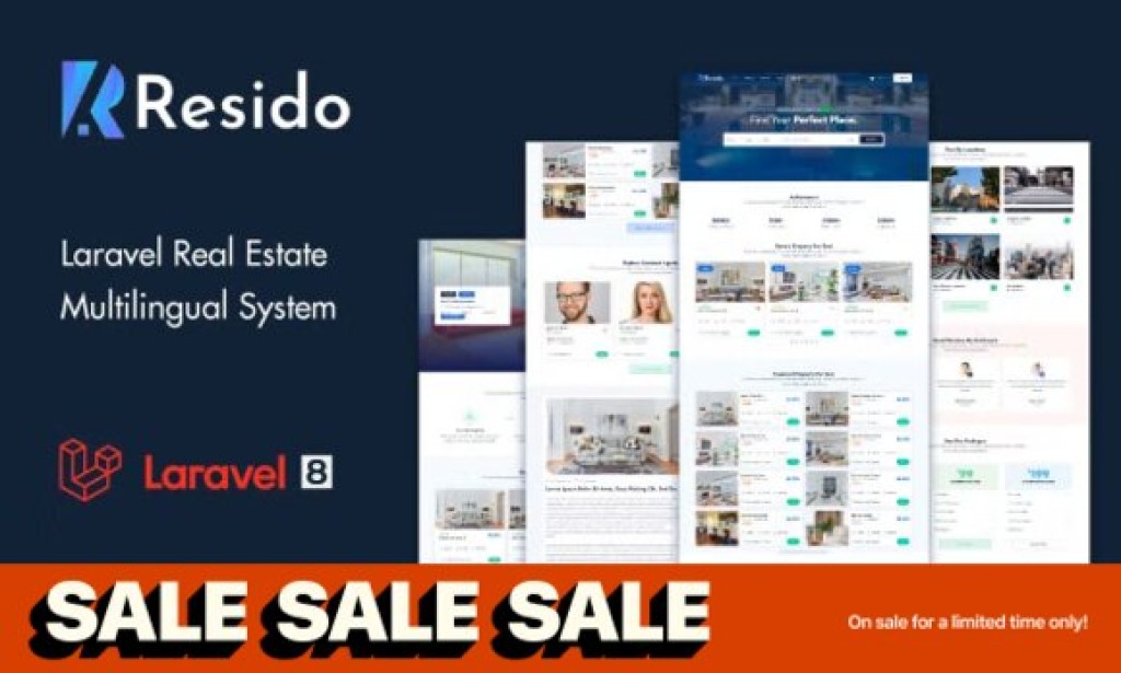 Resido v3.4.0 Nulled – Laravel Real Estate Multilingual System Script