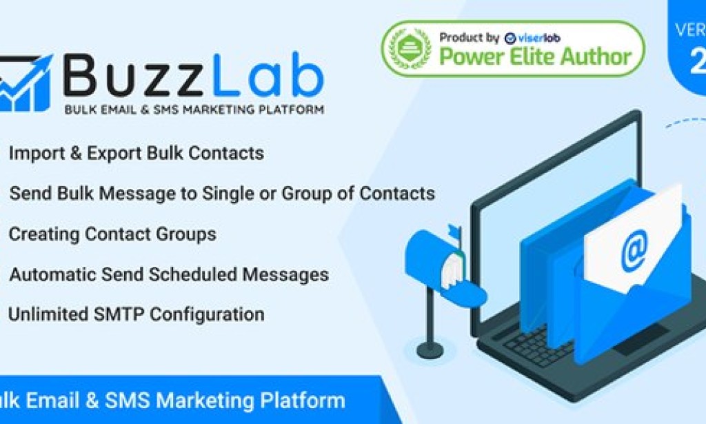 BuzzLab v2.1 Nulled – Bulk Email And SMS Marketing Platform PHP Script