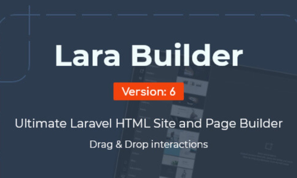 LaraBuilder v6.7 – Laravel Drag & Drop SaaS HTML Site Builder Script