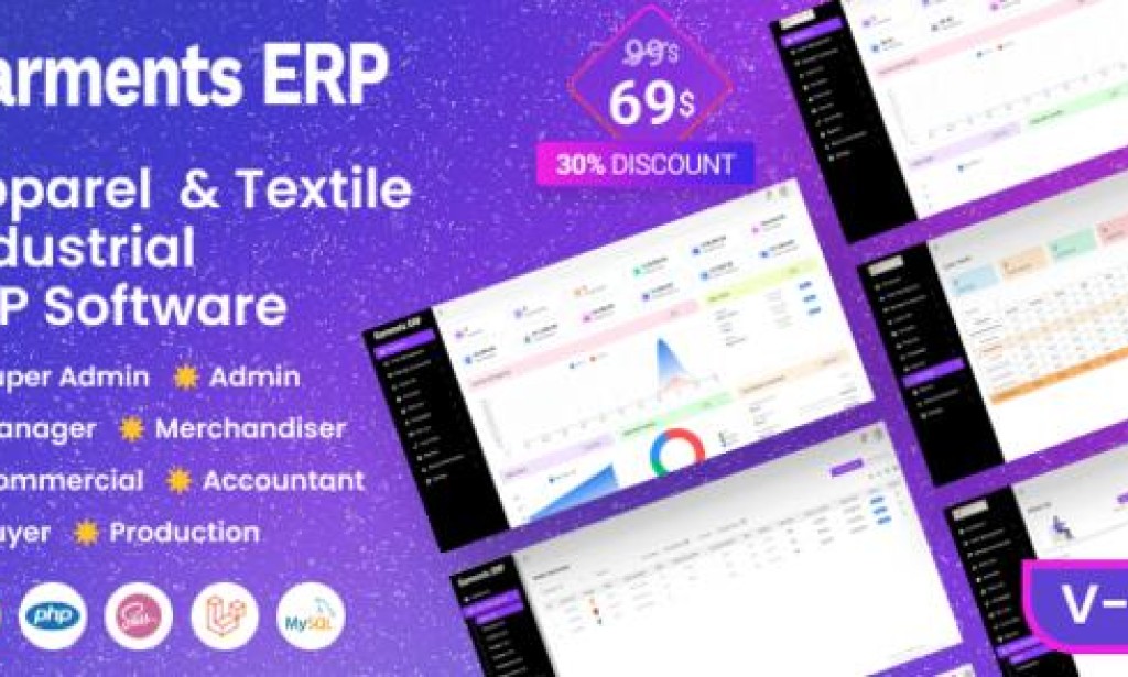 Garments ERP v1.4 – Apparel & Textile Industrial ERP Software Script