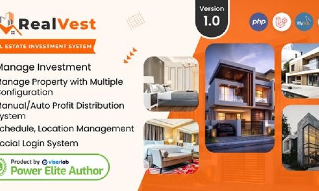 RealVest v2.1 Nulled – Real Estate Investment System PHP Script