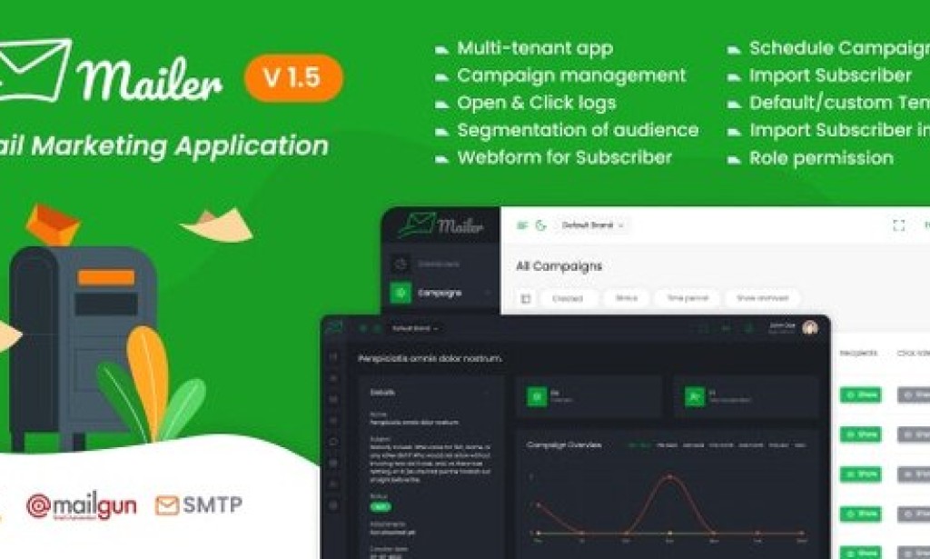 Mailer v1.6 Nulled – Email Marketing Application PHP Script