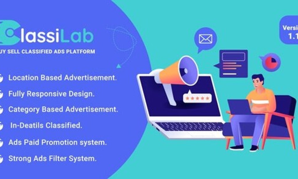 ClassiLab v1.1 – Buy Sell Classified Ads Listing Platform PHP Script