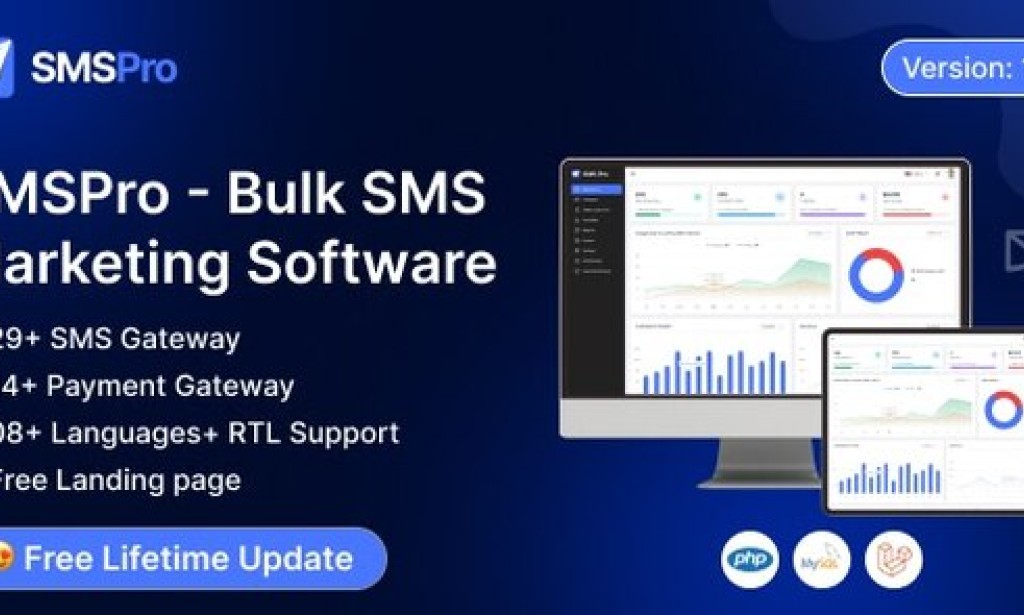 SMSPro v1.0.0 – Bulk SMS Marketing Software PHP Script