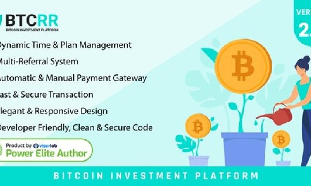 btcRR v2.0 Nulled – Bitcoin Investment Platform Script