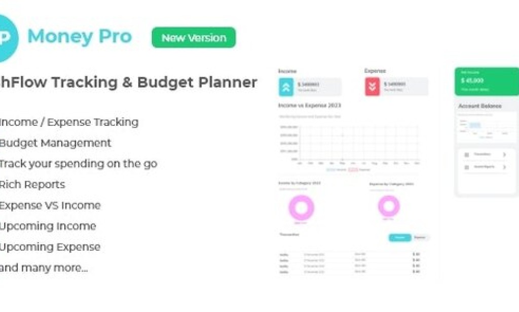 Money Pro v4.0 – Cashflow and Budgeting Manager PHP Script
