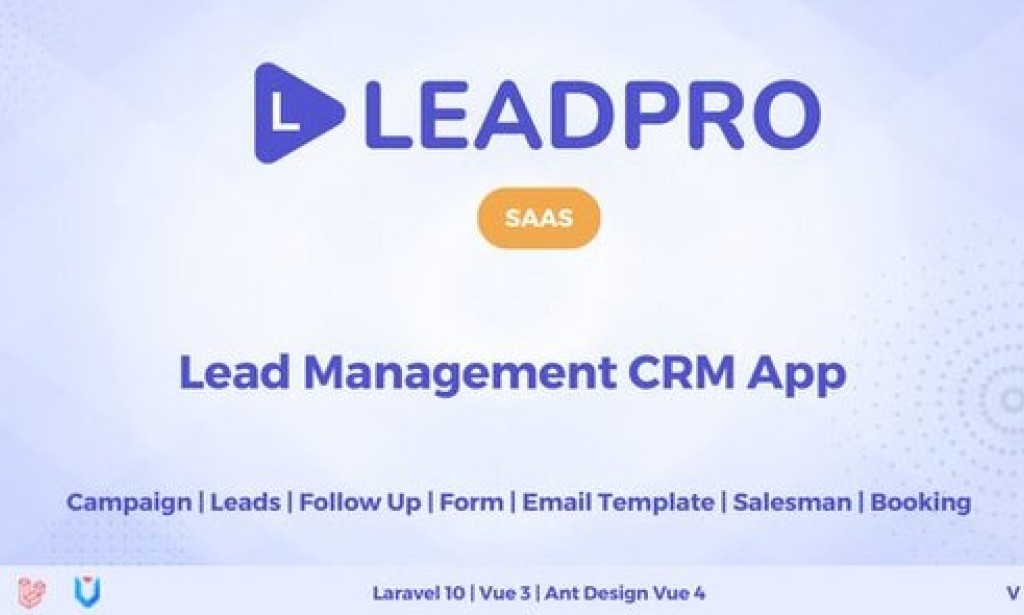 LeadPro SAAS v1.0.1 – Lead & Call Center Management CRM PHP Script