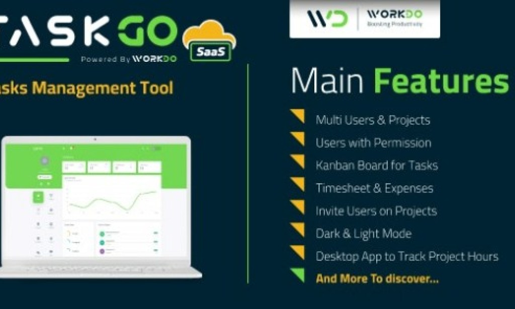 TaskGo SaaS v6.1 Nulled – Tasks Management Tool PHP Script