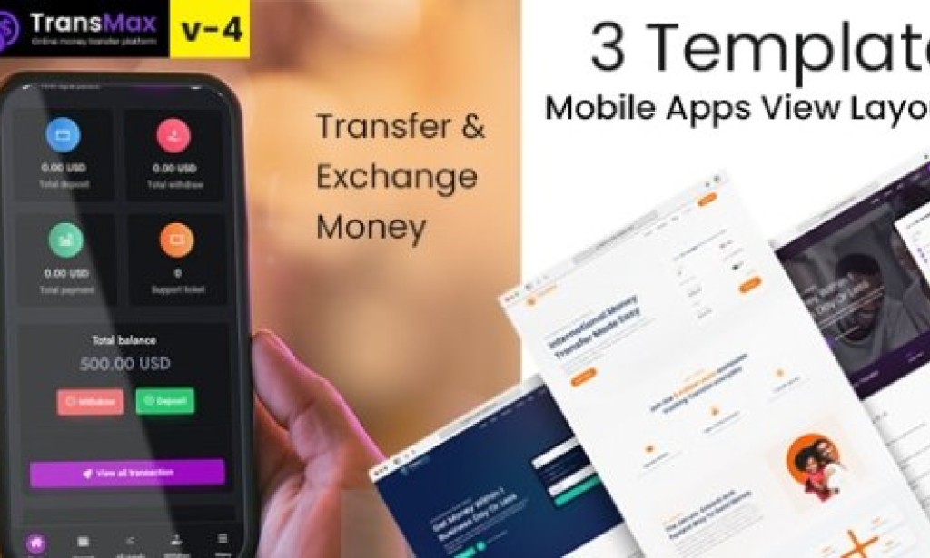 TRANS MAX v5.0 – Online Money Transfer Platform PHP Script