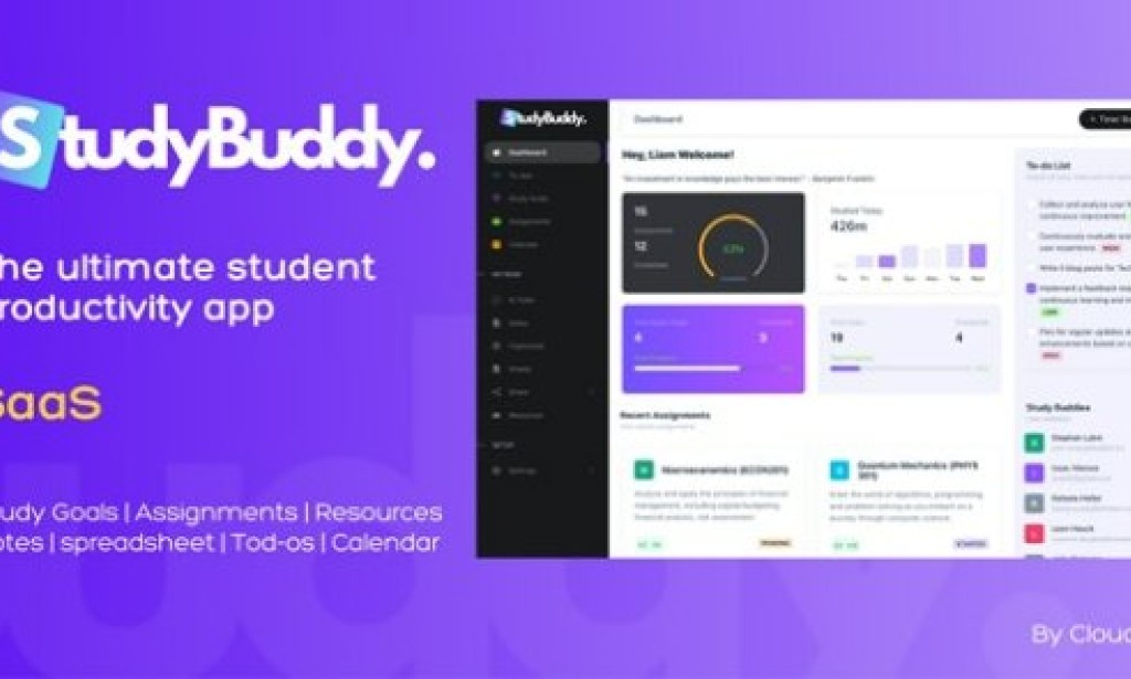 StudyBuddy SaaS v1.3.3 – Collaborative Student Productivity Tool PHP Script