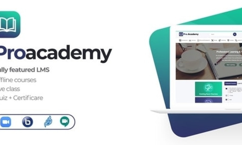 Proacademy v2.5 – LMS & Live Classes Marketplace Laravel Script