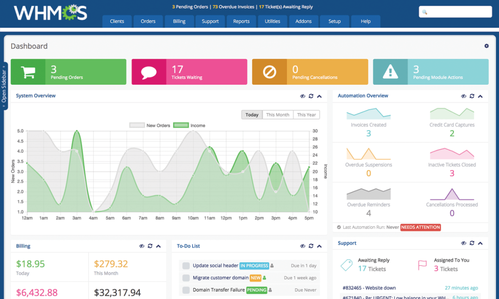 WHMCS v9.0.4 Nulled – Web Hosting Billing & Automation Software
