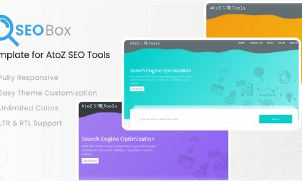 SEOBox v1.0 – Template for AtoZ SEO Tools