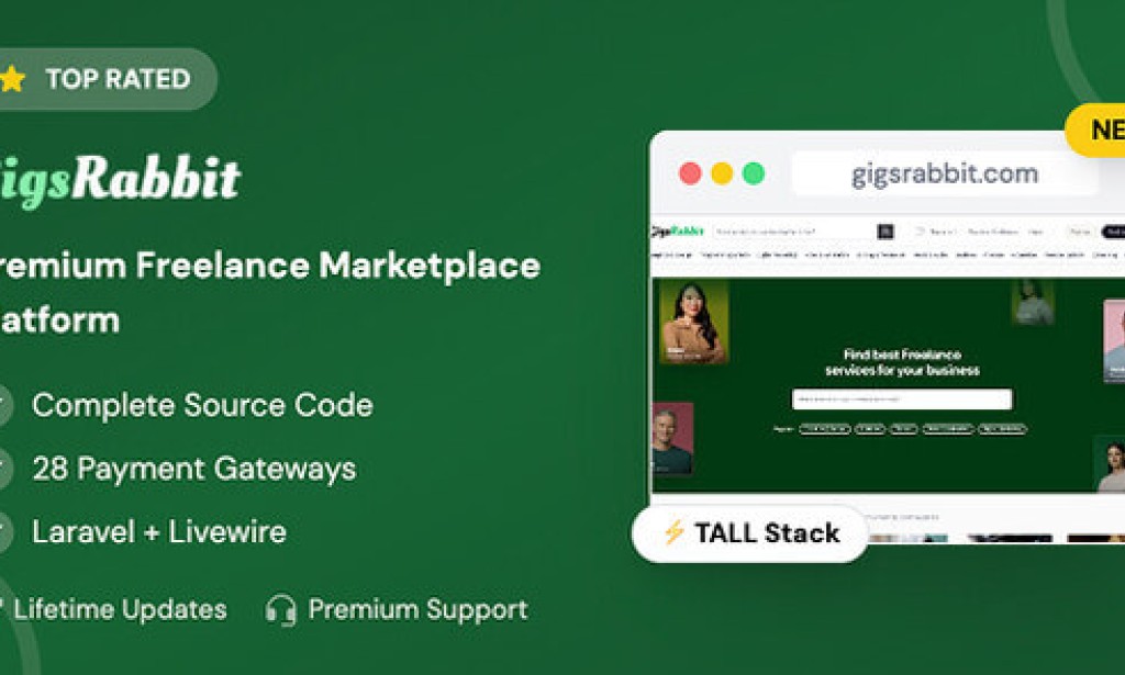GigsRabbit v1.0 – Premium Freelance Marketplace Platform Script