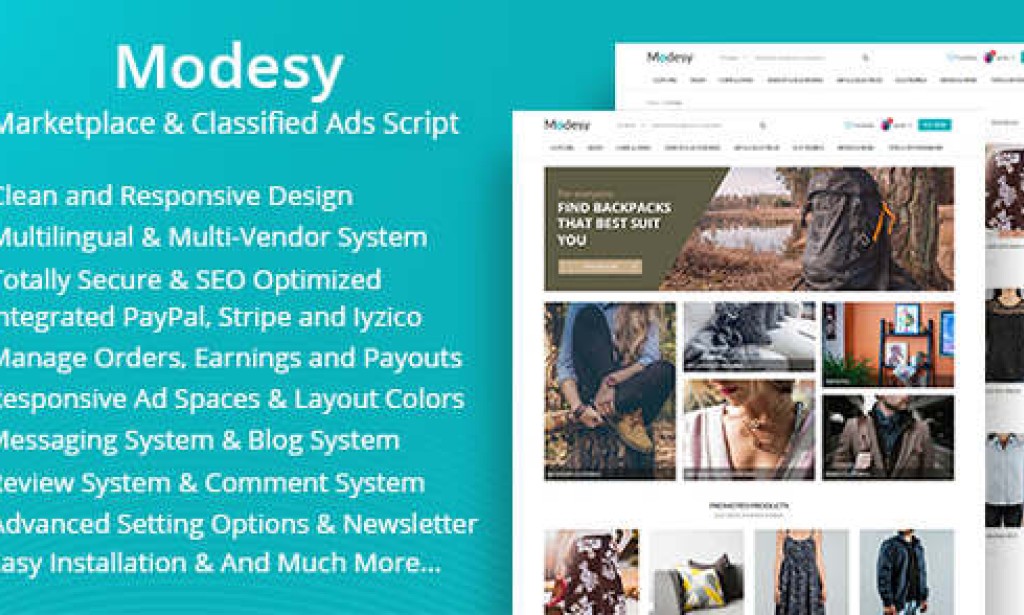 Modesy v2.5.3 Nulled – Marketplace & Classified Ads PHP Script